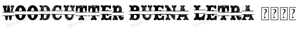Woodcutter Buena letra字体转换
